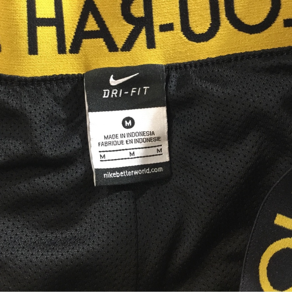 Nike Women's MIZZOU Black and Yellow Athletic Shorts SZ Medium gently used - Picture 4 of 8